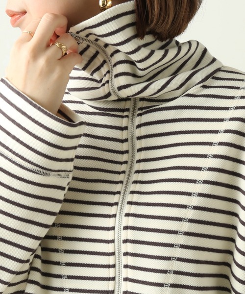 frames RAY CASSIN（フレームスレイカズン）の「WEB限定 ハーフジップセーラーカラーカットソー（Tシャツ/カットソー・レディース・オフホワイト/イエロー/キナリ・FREE）」の12枚目の写真