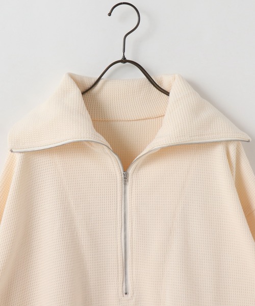 frames RAY CASSIN（フレームスレイカズン）の「WEB限定 ハーフジップセーラーカラーカットソー（Tシャツ/カットソー・レディース・オフホワイト/イエロー/キナリ・FREE）」の20枚目の写真