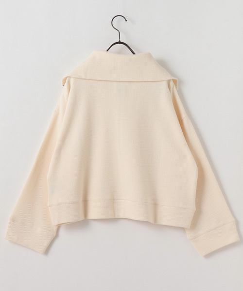 frames RAY CASSIN（フレームスレイカズン）の「WEB限定 ハーフジップセーラーカラーカットソー（Tシャツ/カットソー・レディース・オフホワイト/イエロー/キナリ・FREE）」の19枚目の写真