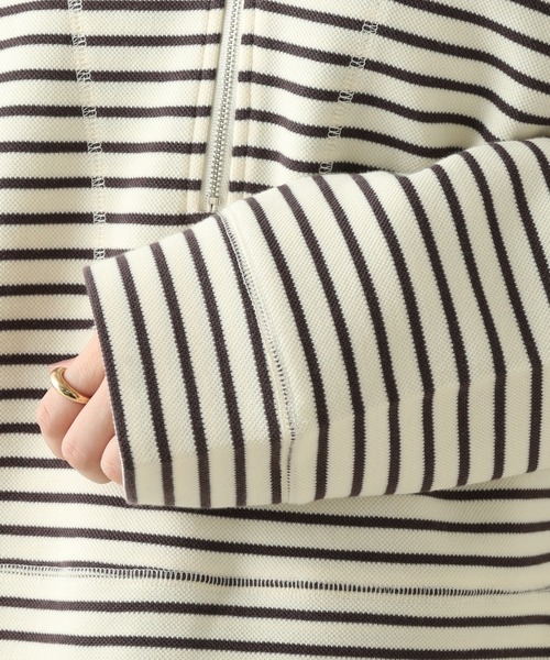 frames RAY CASSIN（フレームスレイカズン）の「WEB限定 ハーフジップセーラーカラーカットソー（Tシャツ/カットソー・レディース・オフホワイト/イエロー/キナリ・FREE）」の13枚目の写真