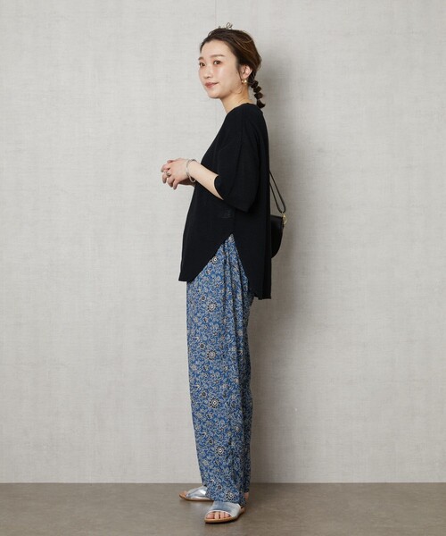 FREAK'S STORE（フリークスストア）の「▽【WEB限定】フラワープリントイージーパンツ（その他パンツ・レディース・ブラック/イエロー/ブルー・SMALL/MEDIUM）」の14枚目の写真