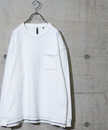 【i】OE天竺ステッチングロングスリーブTシャツ