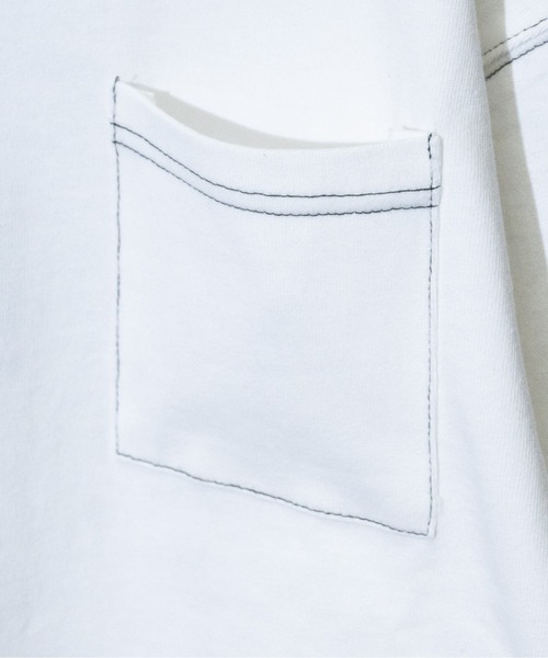 JOHN'S CLOSET(ジョンズクローゼット)の「【i】OE天竺ステッチングロングスリーブTシャツ(Tシャツ/カットソー・メンズ・サンドベージュ/ホワイト/サックスブルー/チャコールグレー/グリーン/ブラック・MEDIUM/LARGE/X-LARGE)」の8枚目の写真