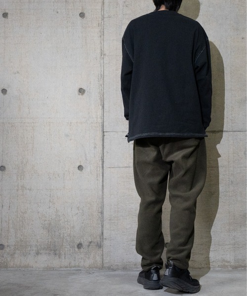 JOHN'S CLOSET(ジョンズクローゼット)の「【i】OE天竺ステッチングロングスリーブTシャツ(Tシャツ/カットソー・メンズ・サンドベージュ/ホワイト/サックスブルー/チャコールグレー/グリーン/ブラック・MEDIUM/LARGE/X-LARGE)」の15枚目の写真