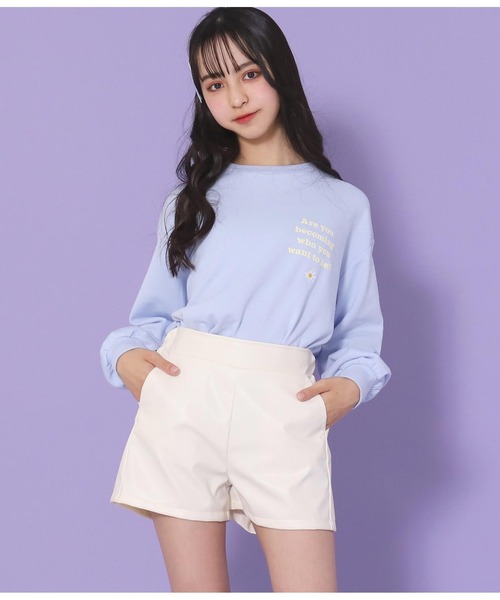 ANAP GiRL（アナップガール）の「フェイクレザーショートパンツ