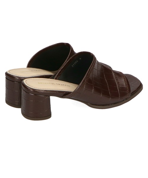 ORiental TRaffic(オリエンタルトラフィック)の「変形ヒールストレッチミュールサンダル/21206(サンダル・レディース・ブラック/ブラウン/ピンク/ホワイト・S/M/L/LL/3L/SS)」の18枚目の写真