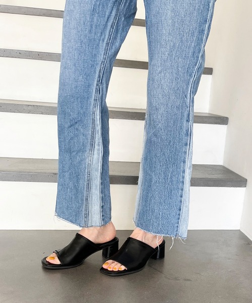 ORiental TRaffic(オリエンタルトラフィック)の「変形ヒールストレッチミュールサンダル/21206(サンダル・レディース・ブラック/ブラウン/ピンク/ホワイト・S/M/L/LL/3L/SS)」の14枚目の写真