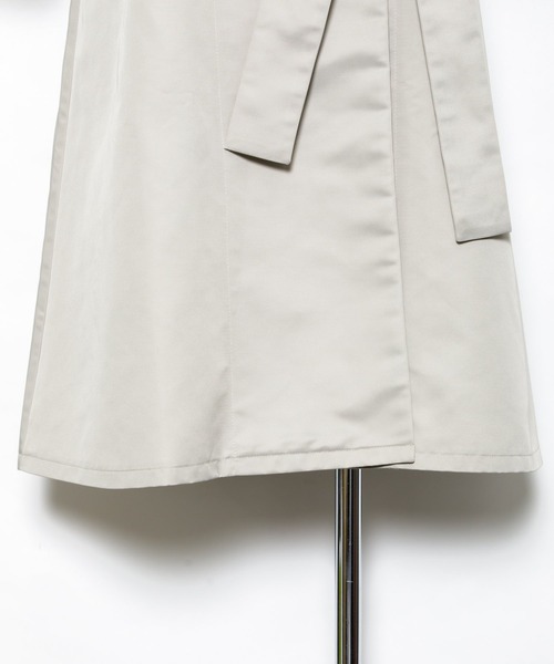 AS KNOW AS PINKY（アズノゥアズピンキー）の「ばさ重ねステンカラーコート（ステンカラーコート・レディース・ピンク/イエロー/ブルーグレー/ライトベージュ・FREE）」の9枚目の写真