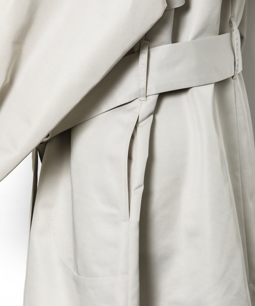 AS KNOW AS PINKY（アズノゥアズピンキー）の「ばさ重ねステンカラーコート（ステンカラーコート・レディース・ピンク/イエロー/ブルーグレー/ライトベージュ・FREE）」の12枚目の写真