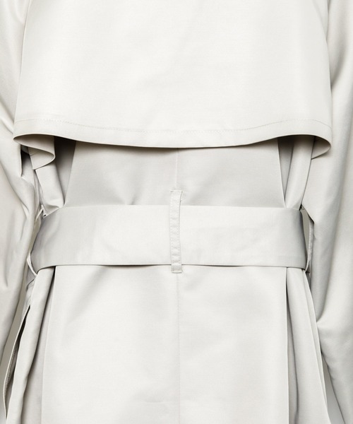 AS KNOW AS PINKY（アズノゥアズピンキー）の「ばさ重ねステンカラーコート（ステンカラーコート・レディース・ピンク/イエロー/ブルーグレー/ライトベージュ・FREE）」の15枚目の写真