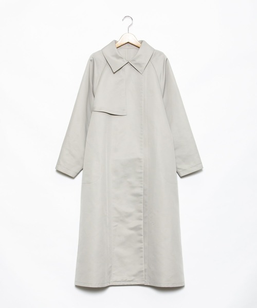 AS KNOW AS PINKY（アズノゥアズピンキー）の「ばさ重ねステンカラーコート（ステンカラーコート・レディース・ピンク/イエロー/ブルーグレー/ライトベージュ・FREE）」の20枚目の写真