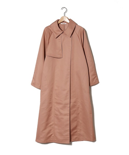 AS KNOW AS PINKY（アズノゥアズピンキー）の「ばさ重ねステンカラーコート（ステンカラーコート・レディース・ピンク/イエロー/ブルーグレー/ライトベージュ・FREE）」の19枚目の写真