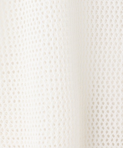 Honeys（ハニーズ）の「メッシュ編トップス（ニット/セーター・レディース・ホワイト/ベージュ/ブラック/イエロー系その他・L/M/S）」の5枚目の写真