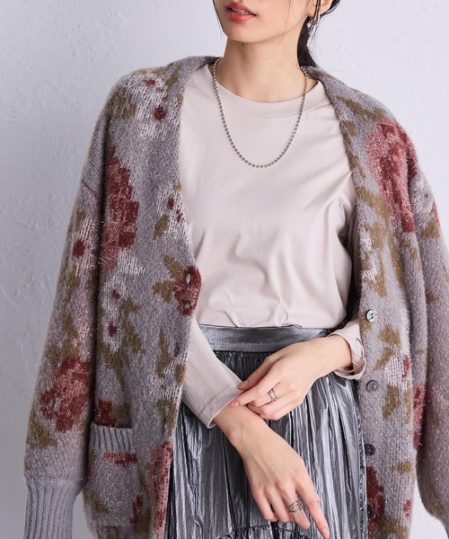 RANAN(ラナン)の「〈Beautiful Cotton 綿100%〉UVカット/接触冷感 モックネックTシャツ 長袖(Tシャツ/カットソー・レディース・ラベンダー/ネイビー/チャコール/グリーン/カーキ/ダークブルー/ベージュ/ブラック/モカ/オフホワイト/ライトグレー/ボルドー/オレンジ系/グリーン系その他/ダークブラウン/ブラウン系/パープル/イエロー/その他・LL/S/L/M)」の3枚目の写真