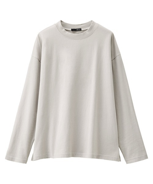 RANAN(ラナン)の「〈Beautiful Cotton 綿100%〉UVカット/接触冷感 モックネックTシャツ 長袖(Tシャツ/カットソー・レディース・ラベンダー/ネイビー/チャコール/グリーン/カーキ/ダークブルー/ベージュ/ブラック/モカ/オフホワイト/ライトグレー/ボルドー/オレンジ系/グリーン系その他/ダークブラウン/ブラウン系/パープル/イエロー/その他・LL/S/L/M)」の21枚目の写真