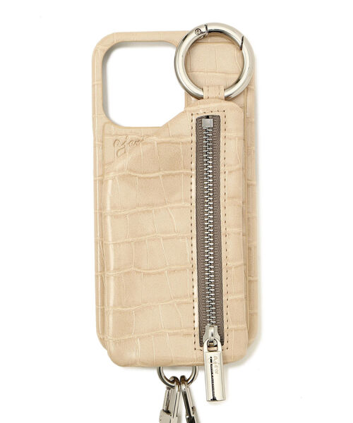 ajew（エジュー）の「ajew/エジュー/【ひも付き】クロコ iPhone13Pro（スマホケース/カバー・メンズ・ブラック/ベージュ/ネイビー/ブラウン/グリーン/ピンク・FREE/F）」の4枚目の写真