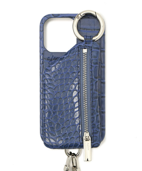 ajew（エジュー）の「ajew/エジュー/【ひも付き】クロコ iPhone13Pro（スマホケース/カバー・メンズ・ブラック/ベージュ/ネイビー/ブラウン/グリーン/ピンク・FREE/F）」の5枚目の写真