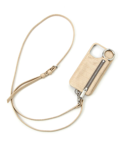 ajew（エジュー）の「ajew/エジュー/【ひも付き】クロコ iPhone13Pro（スマホケース/カバー・メンズ・ブラック/ベージュ/ネイビー/ブラウン/グリーン/ピンク・FREE/F）」の10枚目の写真