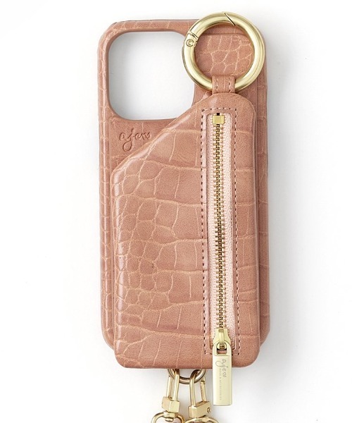 ajew（エジュー）の「ajew/エジュー/【ひも付き】クロコ iPhone13Pro（スマホケース/カバー・メンズ・ブラック/ベージュ/ネイビー/ブラウン/グリーン/ピンク・FREE/F）」の6枚目の写真