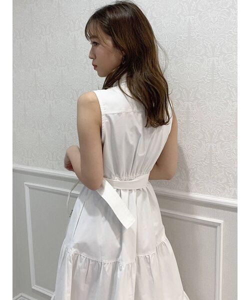 dazzlin（ダズリン）の「メタルボタンティアードワンピース（ワンピース・レディース・ベージュ/オフホワイト/インディゴブルー・FREE）」の12枚目の写真