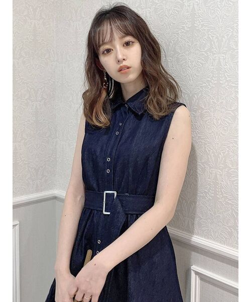 dazzlin（ダズリン）の「メタルボタンティアードワンピース（ワンピース・レディース・ベージュ/オフホワイト/インディゴブルー・FREE）」の16枚目の写真