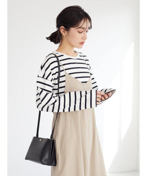 Green　Parks（グリーンパークス）の「ツイルキャミワンピース（ワンピース・レディース・ベージュ/ネイビー・FREE）」の20枚目の写真