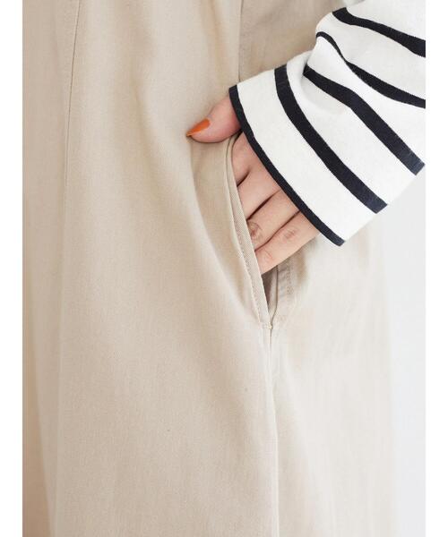 Green　Parks（グリーンパークス）の「ツイルキャミワンピース（ワンピース・レディース・ベージュ/ネイビー・FREE）」の4枚目の写真