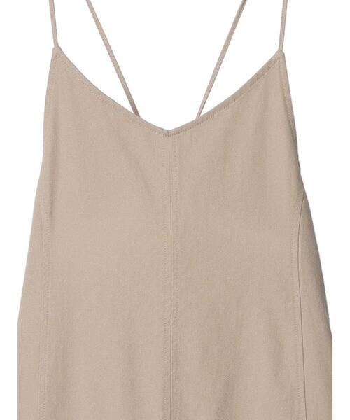 Green　Parks（グリーンパークス）の「ツイルキャミワンピース（ワンピース・レディース・ベージュ/ネイビー・FREE）」の13枚目の写真