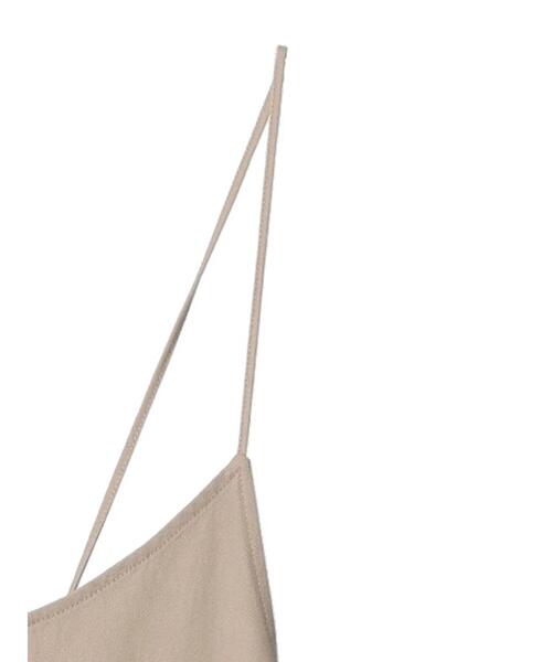 Green　Parks（グリーンパークス）の「ツイルキャミワンピース（ワンピース・レディース・ベージュ/ネイビー・FREE）」の14枚目の写真