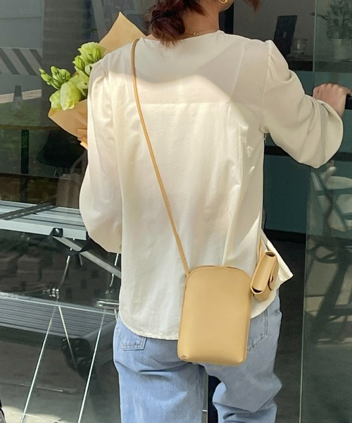 sakishimatokyo（サキシマトーキョー）の「カラーポシェット（ショルダーバッグ・レディース・ホワイト/ブラック/イエロー/アイボリー/ブルー・FREE）」の5枚目の写真