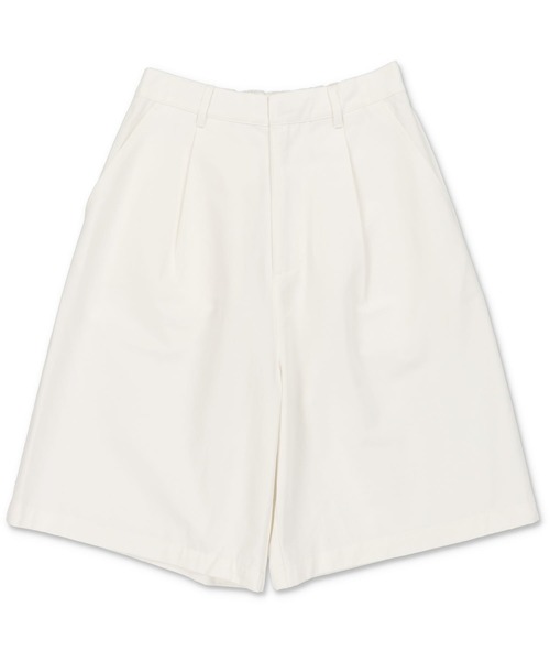 SPINNS（スピンズ）の「TWL素材 カラーハーフパンツ（その他パンツ・レディース・ブラック/ベージュ/ブルー/レッド/キャメル/オリーブ/オフホワイト・ONESIZE）」の2枚目の写真