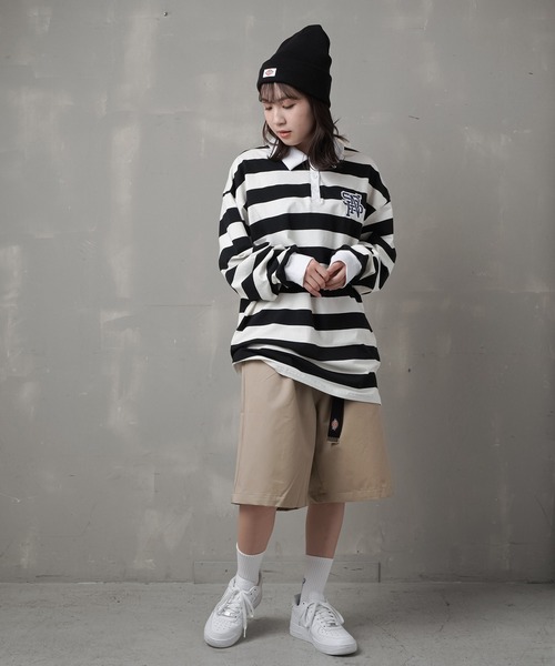 SPINNS（スピンズ）の「TWL素材 カラーハーフパンツ（その他パンツ・レディース・ブラック/ベージュ/ブルー/レッド/キャメル/オリーブ/オフホワイト・ONESIZE）」の19枚目の写真