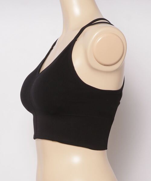 WC（ダブル シー）の「クロスデザインキャミ（キャミソール・レディース・ブラック/ホワイト・FREE）」の9枚目の写真