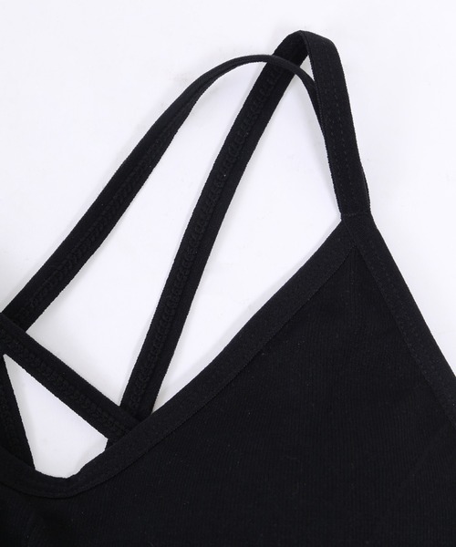 WC（ダブル シー）の「クロスデザインキャミ（キャミソール・レディース・ブラック/ホワイト・FREE）」の8枚目の写真
