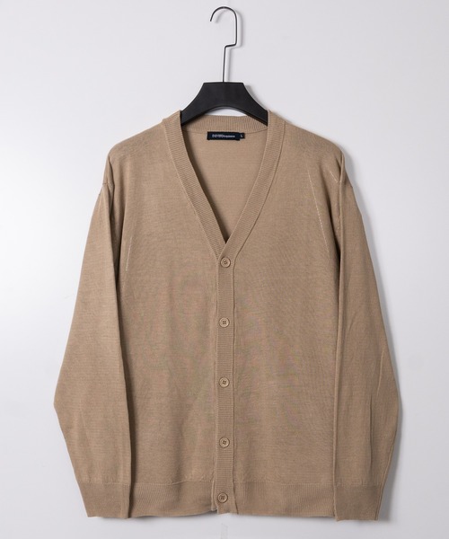 JOHN'S CLOSET（ジョンズクローゼット）の「【50】セミルーズシルエットカーディガン（カーディガン/ボレロ・メンズ・ベージュ/ブラック/グレー/グリーン/レッド/ネイビー・LARGE/MEDIUM/X-LARGE）」の3枚目の写真