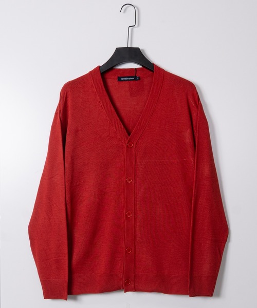 JOHN'S CLOSET（ジョンズクローゼット）の「【50】セミルーズシルエットカーディガン（カーディガン/ボレロ・メンズ・ベージュ/ブラック/グレー/グリーン/レッド/ネイビー・LARGE/MEDIUM/X-LARGE）」の6枚目の写真