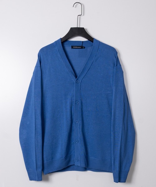 JOHN'S CLOSET（ジョンズクローゼット）の「【50】セミルーズシルエットカーディガン（カーディガン/ボレロ・メンズ・ベージュ/ブラック/グレー/グリーン/レッド/ネイビー/ブルー/チャコールグレー・LARGE/MEDIUM/X-LARGE）」の7枚目の写真
