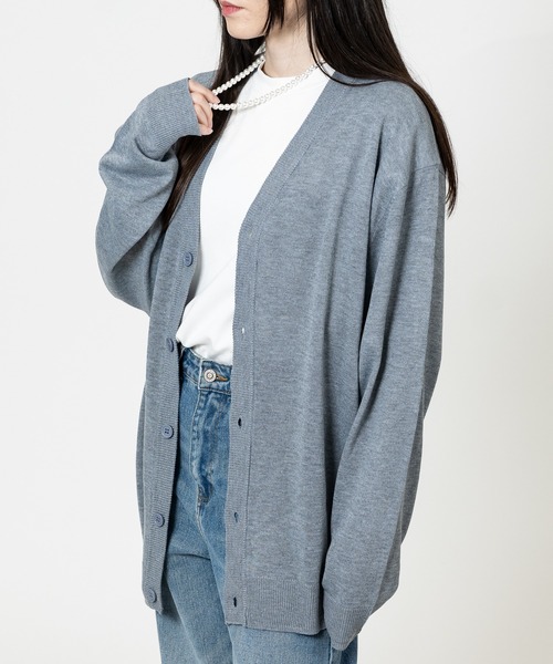 JOHN'S CLOSET（ジョンズクローゼット）の「【50】セミルーズシルエットカーディガン（カーディガン/ボレロ・メンズ・ベージュ/ブラック/グレー/グリーン/レッド/ネイビー/ブルー/チャコールグレー・LARGE/MEDIUM/X-LARGE）」の22枚目の写真