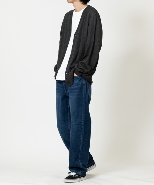 JOHN'S CLOSET（ジョンズクローゼット）の「【50】セミルーズシルエットカーディガン（カーディガン/ボレロ・メンズ・ベージュ/ブラック/グレー/グリーン/レッド/ネイビー/ブルー/チャコールグレー・LARGE/MEDIUM/X-LARGE）」の19枚目の写真