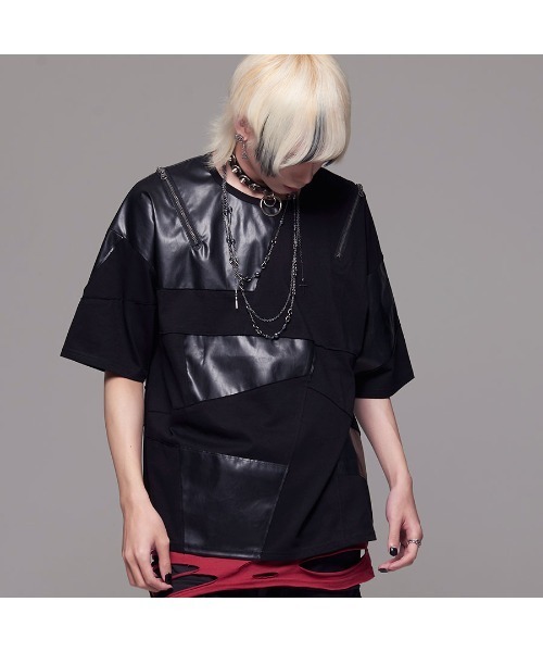 CIVARIZE レザー シャツ シャツ 「CIVARIZE/シヴァーライズ」ウエストベルト付きPUレザー