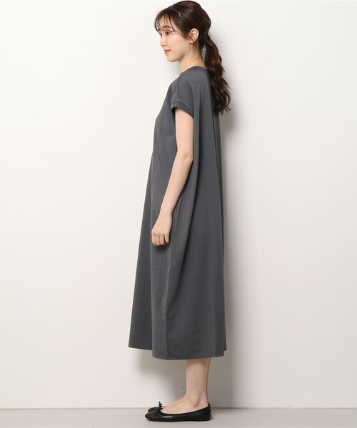 schott（ショット）の「DS W SCH 【直営限定】ウィメンズ ショット バルーンワンピース（ワンピース・レディース・ベージュ/チャコール/イエロー・FREE）」の4枚目の写真