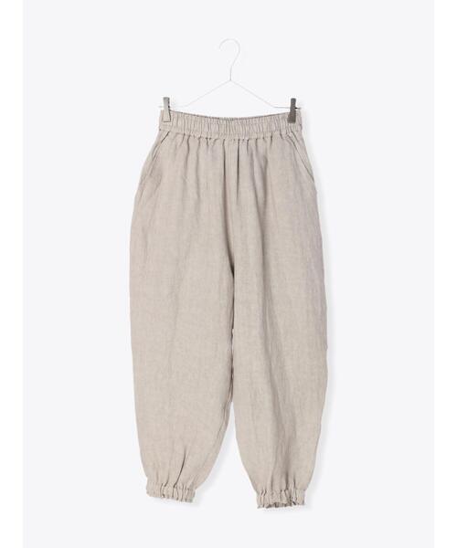 TSUHARU by Samansa Mos2(ツハルバイサマンサモスモス)の「リネン裾しぼりパンツ(その他パンツ・レディース・ブラック/グレー/キナリ・フリ-)」の10枚目の写真