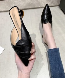 STYLEBLOCK（スタイルブロック）の「編み込み風デザインミュール（サンダル）」