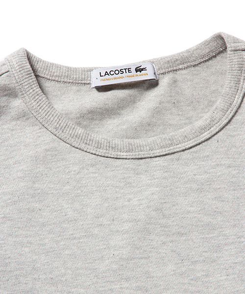 LACOSTE（ラコステ）の「LACOSTE / ロゴ クルーＴ（Tシャツ/カットソー・メンズ・ホワイト/ライトグレー/ネイビー・4/3/2）」の12枚目の写真