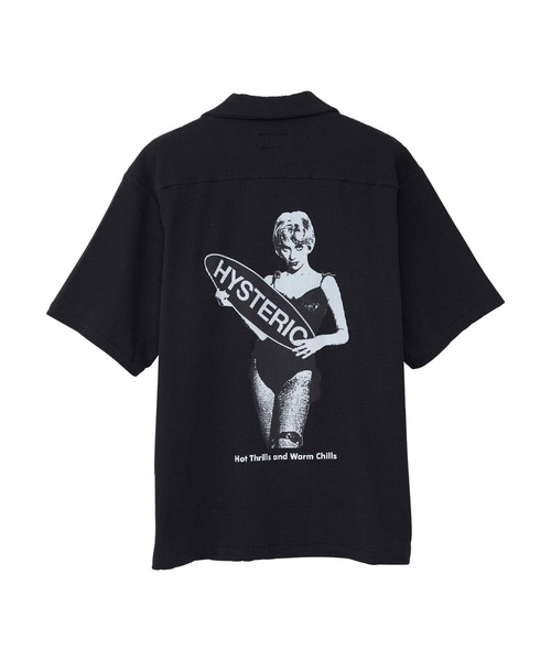 HYSTERIC GLAMOUR（ヒステリックグラマー）の「OVAL SIGN FOR BAD GIRL シャツ（シャツ/ブラウス・メンズ・ブラック/ネイビー/サックスブルー・SMALL/MEDIUM/LARGE/X-LARGE）」の5枚目の写真