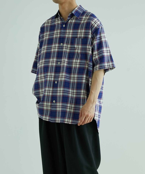 ADAM ET ROPE'(アダムエロペ)の「ビッグシルエット レギュラーカラー アソート 半袖シャツ(シャツ/ブラウス・メンズ・ベージュ系その他2/グリーン系その他/パープル系その他/ホワイト系その他4・L/M)」の1枚目の写真