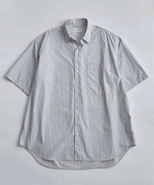 ADAM ET ROPE'(アダムエロペ)の「ビッグシルエット レギュラーカラー アソート 半袖シャツ(シャツ/ブラウス・メンズ・ベージュ系その他2/グリーン系その他/パープル系その他/ホワイト系その他4・L/M)」の2枚目の写真