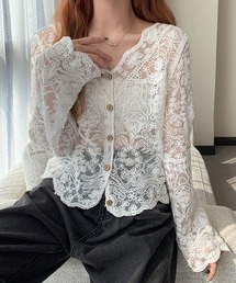 Primazel | フラワーレースカーディガン(カーディガン/ボレロ)