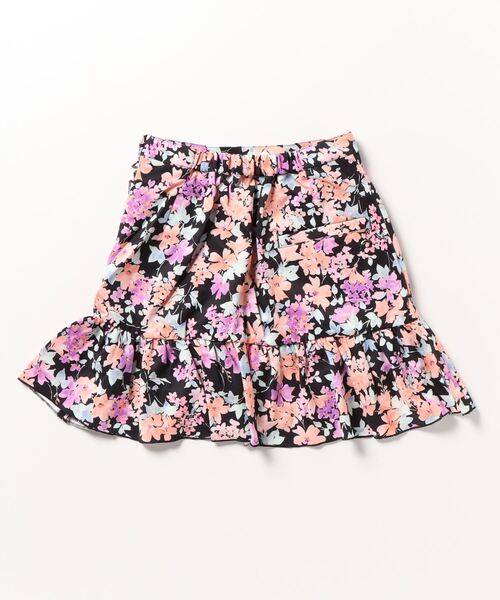 rienda suelta(リエンダスエルタ)の「【rienda suelta】SPRING FLOWERツイルフリルスカート ゴルフウエア(スカート・レディース・ブラック・SMALL)」の2枚目の写真