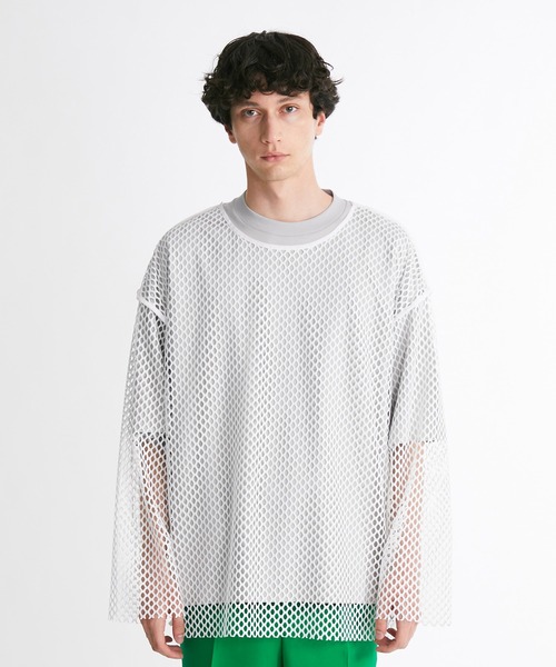 UNITED TOKYO(ユナイテッドトウキョウ)の「ボートメッシュプルオーバー(Tシャツ/カットソー・メンズ・ホワイト/ブラック/ブルー・3/2/1)」の14枚目の写真